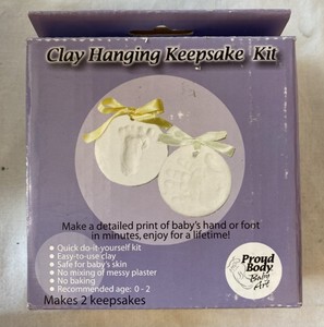 lot 62 image: clay hanging keepsake kit