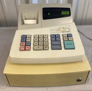 lot 100 image: Sharp electronic cash register