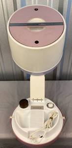 lot 114 image: Vintage Hamilton Beach Scovill Mistaire portable hood hair dryer model 497