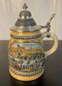 lot 175 image: Bohemian beer stein made in germany