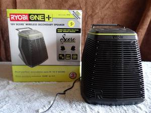 lot 2 image: 18-Volt ONE Hybrid Score Secondary Wireless Speaker by RYOBI - OPEN BOX WORKS