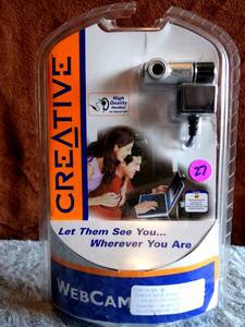 lot 27 image: Creative Labs Webcam Notebook Camera - NIP