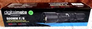 lot 37 image: DigitalMate 500mm F8 Preset Super Telephoto Lens for Canon, Nikon, Olympus - NIB