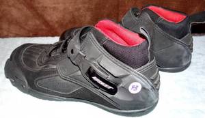 lot 43 image: Joe Rocket Velocity Mens 11 Black Motorcycle Boots mx Tension Straps High Tops