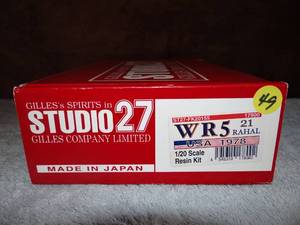 lot 49 image: STUDIO 27 WR5 MODEL KIT 120 SCALE RESIN - $$$