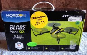 lot 130 image: Horizon Hobby Blade Nano QX 18-Gram Quadcopter Bundle
