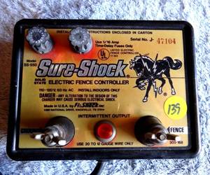 lot 139 image: VINTAGE SURE SHOCK ELECTRIC FENCE CONTROLLER - WORKING
