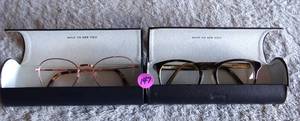 lot 147 image: PAIR OF WARBY PARKER DESIGNER FRAMES WITH HARD CASES