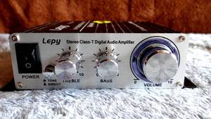 lot 169 image: Lepy LP-2024A Mini Stereo Music Audio Power Amp RCA  3.5MM Input
