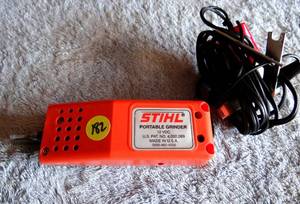 lot 182 image: Stihl Portable Chainsaw Sharpener Grinder - 000-882-4000