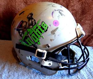 lot 191 image: FULL SIZE KNIGHTS FOOTBALL HELMET