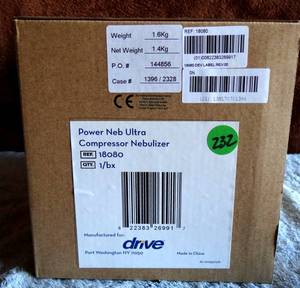 lot 232 image: Drive Power Neb Ultra Model 18081  New Sealed Reusable Neb Kit