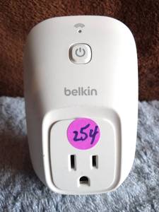lot 254 image: Belkin F7C027 WeMo Wi-Fi Smart Switch - White