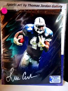 lot 9 image: AUTHENTIC AUTOGRAPH - DALLAS COWBOYS FULLBACK - LINCOLN COLEMAN w TCH COA