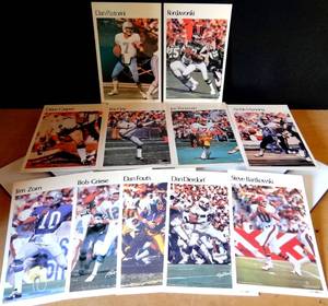 lot 10 image: NFL OVERSIZED CARDS  - 11 PCS FEATURING TOP STARS - MEASURE 5 12 X 8 12