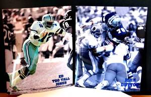lot 19 image: DALLAS COWBOYS 8 X 10 PHOTOS - ED TOO TALL JONES & JOHN DUTTON
