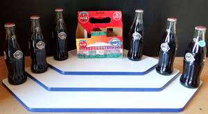 lot 27 image: SUPERBOWL 27 COKE BOTTLES - RARE COLLECTION OF 6 UNOPENED WITH CARRIER