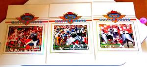 lot 37 image: 1993 Topps Stadium Club Master Photo Jumbo 5X7 Cards - BUFFALO BILLS Team Stars
