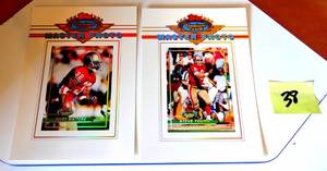 lot 38 image: 1993 Topps Stadium Club Master Photo Jumbo 5X7 Cards - SAN FRANCISCO 49ers Team Stars