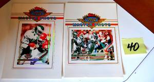 lot 40 image: 1993 Topps Stadium Club Master Photo Jumbo 5X7 Cards - PHILADELPHIA EAGLES Team Stars