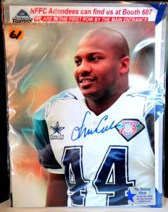 lot 61 image: AUTHENTIC AUTOGRAPH - DALLAS COWBOYS FULLBACK - LINCOLN COLEMAN w TCH COA