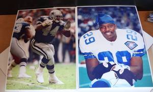 lot 67 image: DALLAS COWBOYS - LOT OF 2 - 8 X 10 PLAYER PHOTOS