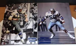 lot 68 image: DALLAS COWBOYS - LOT OF 2 - 8 X 10 PLAYER PHOTOS (JETHRO PUGH & THOMAS HOLLYWOOD HENDERSON