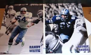 lot 69 image: DALLAS COWBOYS - LOT OF 2 - 8 X 10 PLAYER PHOTOS (RANDY WHITE & GEORGE ANDRIE)