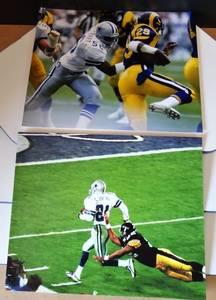 lot 70 image: DALLAS COWBOYS - LOT OF 2 - 8 X 10 PLAYER PHOTOS (HUGENE LOCKHART & LARRY BROWN)
