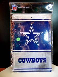 lot 79 image: DALLAS COWBOYS NFL LICENSED TIN WALL SIGN - NIP