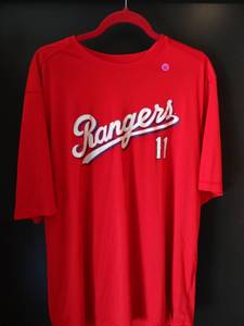 lot 82 image: TEXAS RANGERS - AWESOME TX3 COOL YU DARVISH- #11 MLB GENUINE MERCHANDISE SHIRT - MENS SIZE 2 XL