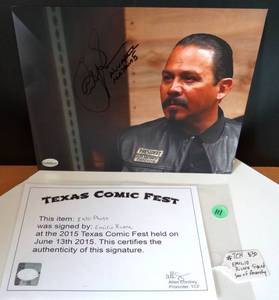 lot 111 image: AUTHENTIC AUTOGRAPH - EMILIO RIVERA MAYANS HAND SIGNED 8 X 10 PHOTO W COA