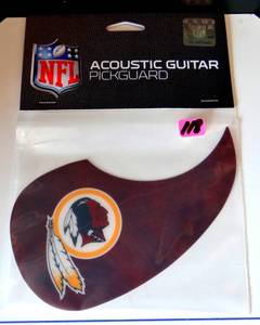 lot 118 image: WASHINGTON REDSKINS (WASHINGTON FOOTBALL TEAM) - OFFICIAL NFL LICENSED GUITAR PICKGUARD - NIP