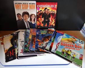 lot 127 image: RARE FIND - BLOCKBUSTER DVD DISPLAYS ( ASSORTED COLLECTION OF 50 TITLES)