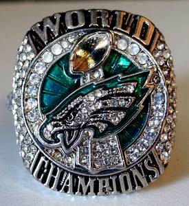 lot 150 image: 2018 Philadelphia Eagles Super Bowl LII World Championship Ring NICK FOLES - MVP