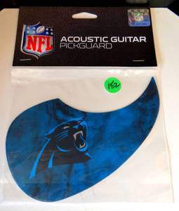 lot 152 image: CAROLINA PANTHERS - OFFICIAL NFL LICENSED GUITAR PICK GUARD - NIP