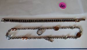 lot 160 image: PAIR OF WOMENS BRACELETS AS SHOWN