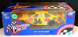 lot 199 image: WINNERS CIRCLE 2000 #36 M&MS PONTIAC GRAND PRIX KEN SCHRADER - 1  24TH SCALE