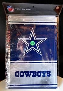 lot 228 image: DALLAS COWBOYS NFL LICENSED TIN WALL SIGN - NIP