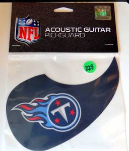 lot 229 image: TENNESSEE TITANS NFL LICENSED - GUITAR PICKGUARD - NIP