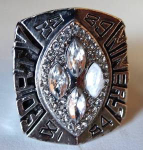 lot 235 image: 1989 San Francisco 49ers #RICE Championship Ring Super Bowl XXIV - SIZE 11