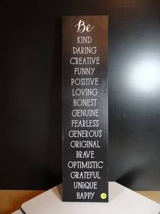 lot 240 image: INSPIRATIONAL WALL DISPLAY - MEASURES 6 X 24