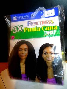 lot 250 image: 3X PUNTA CANA TWIST Freetress Equal Synthetic Braid - NIP