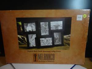 lot 255 image: MELANNCO PICTURE FRAME - ONE PIECE HOLDS SIX - 4 X 6 PHOTOS. UNUSED IN BOX