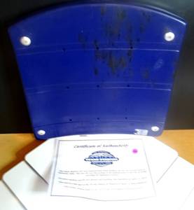lot 264 image: ORIGINAL TEXAS STADIUM SEAT (2009) wCOA FROM WHEN THE STADIUM WAS DEMOLISHED IN DALLAS