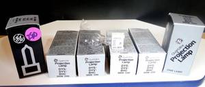 lot 280 image: GE Quartzline Projection Lamp DYSDYVBHC 600W 120-V X 6