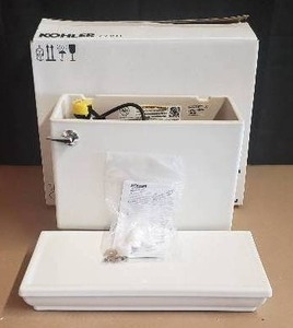 lot 6 image: Kohler Memoirs Stately 1.28 GPF Toilet Tank, White - Model K-4434-0