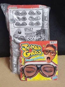 lot 105 image: Lot of 8 JA-RU Jokes & Gags Wacky Glasses