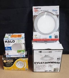 lot 110 image: Lot of 6 LED Ceiling Light Kits