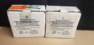 lot 111 image: Lot of 2 Emerson Sloped Ceiling Light Kits